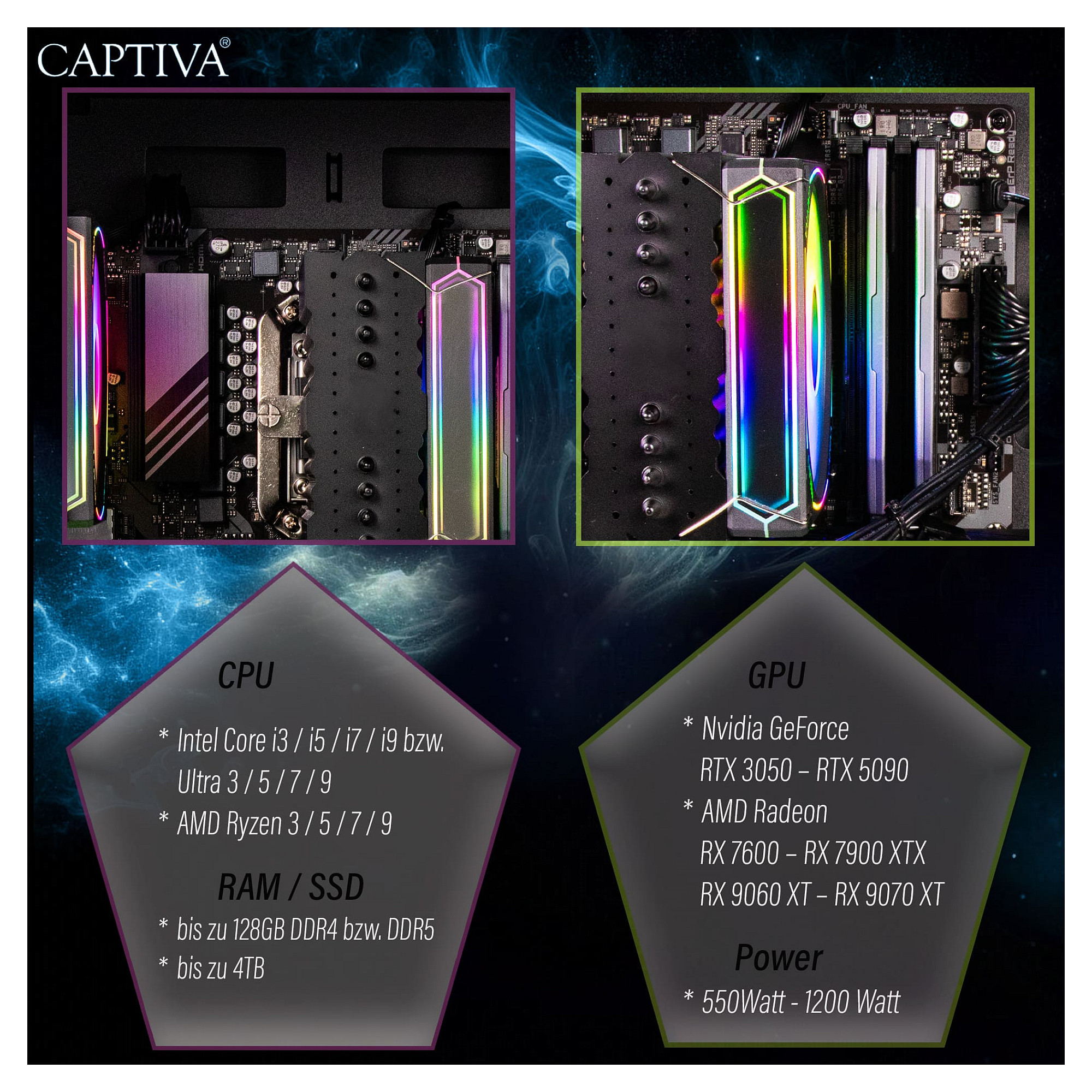 Desktop računalo CAPTIVA R98-664 (AMD Ryzen 7 7800X3D, 32GB RAM, 1TB SSD, NVIDIA GeForce RTX 5070 Ti, Windows 11)-7