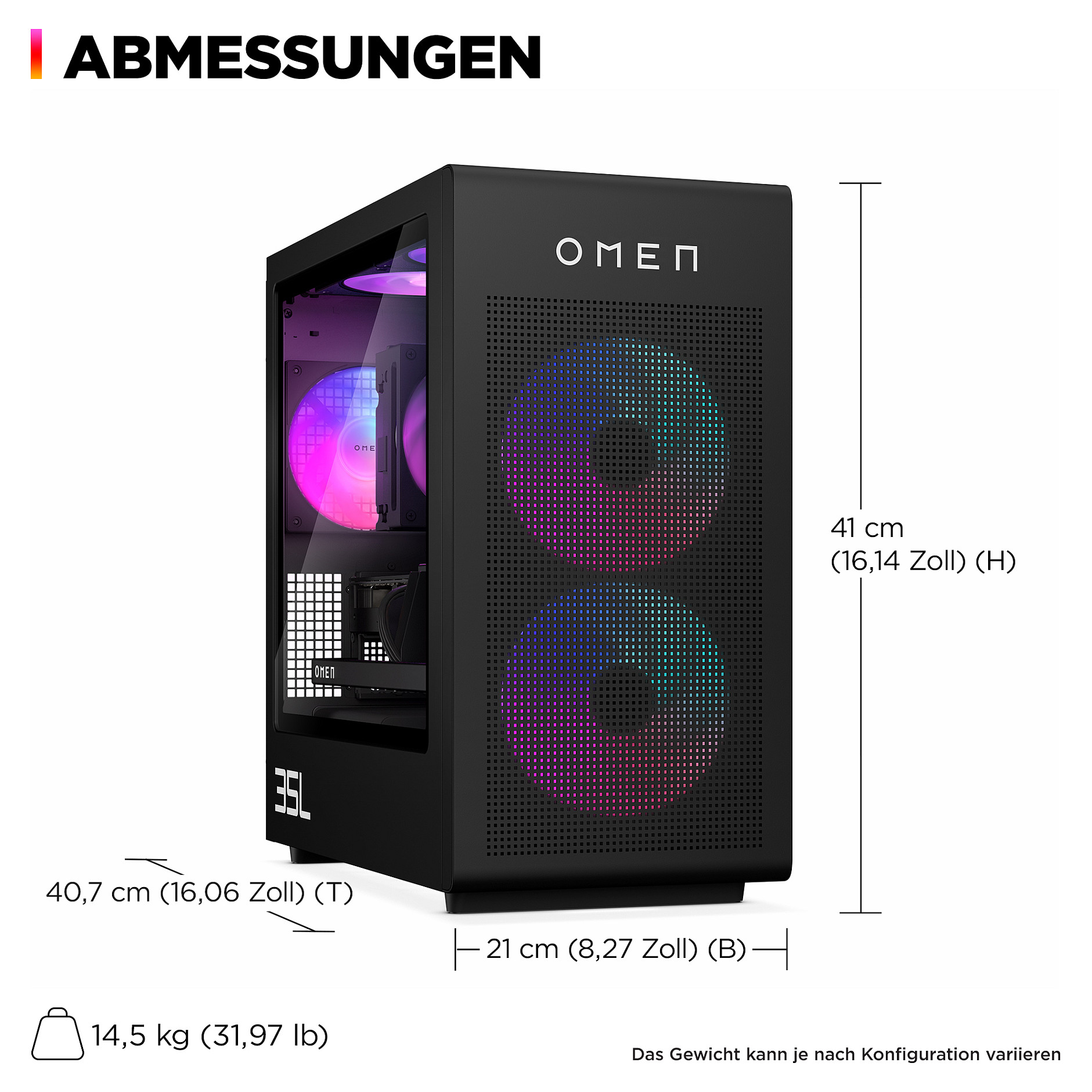 Desktop računalo HP OMEN 35L (AMD Ryzen 7 8700F, 32GB, 1TB SSD, NVIDIA GeForce RTX 4070 Ti, Windows 11 Home, Tower)-3