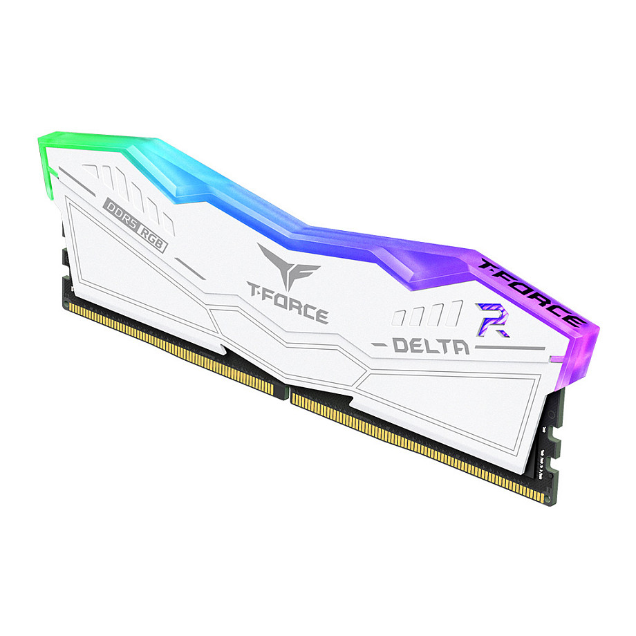Memorija TEAMGROUP T-Force Delta RGB 32GB (2x16GB), DDR5 6000MHz, bijela boja-1