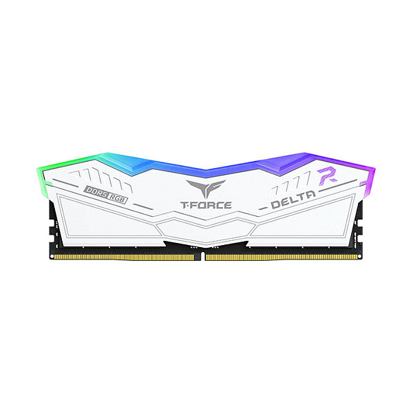 Memorija za računalo TEAMGROUP T-Force Delta RGB 64GB (2x32GB) DDR5 6000MHz CL38, bijela boja