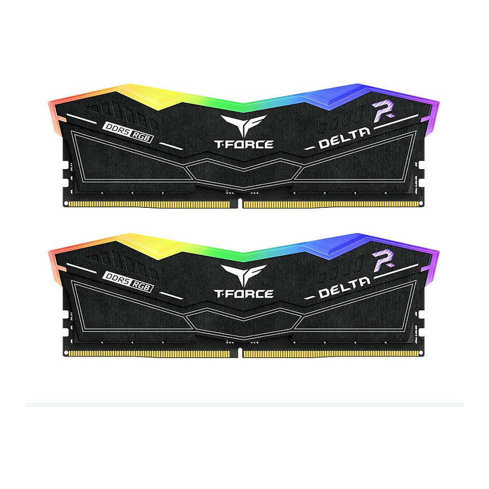 Memorija za računalo TEAMGROUP T-Force Delta RGB 32GB (2x16GB) DDR5 6400MHz CL32 crna boja