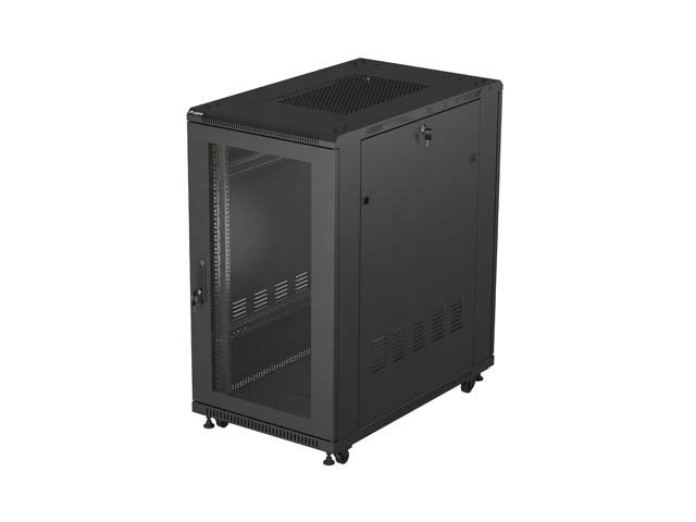 Mrežni ormar LANBERG samostojeći 19" 22U 600x1000mm SF01-6122-12B (flat-pack)