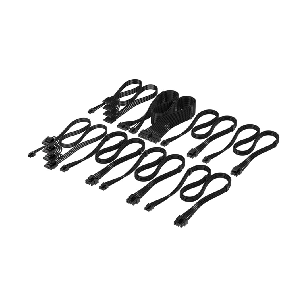 Corsair Premium Sleeved DC Cable Pro Kit Type 5, crni