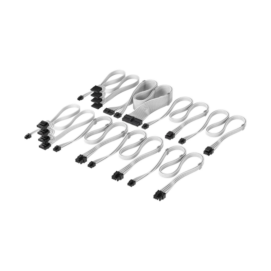 Corsair Premium Sleeved DC Cable Pro Kit, Type 5, bijeli-0