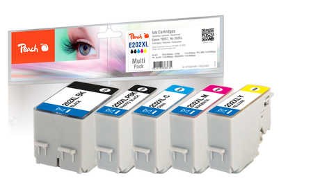 Peach 320402 ink cartridge 5 pc(s) Compatible High (XL) Yield Black, Coral, Magenta, Photo black, Yellow