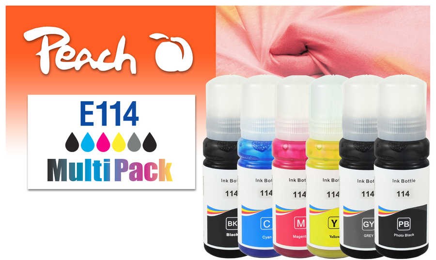 Peach 321706 kompatibilna tinta 6-pack (Crna, Cijan, Siva, Magenta, Žuta)