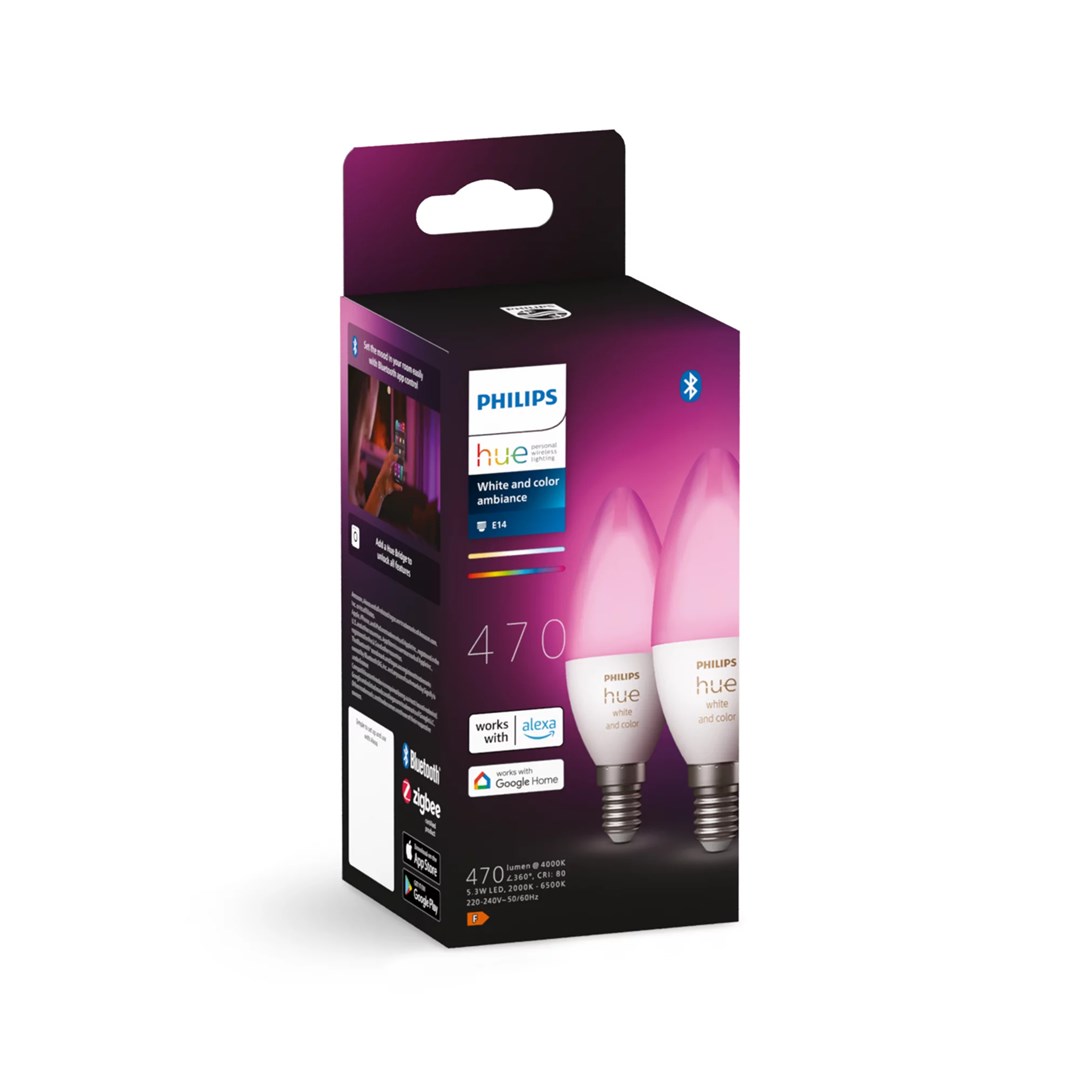 Pametna žarulja PHILIPS Hue White and Color Ambiance E14 (2 komada)-2
