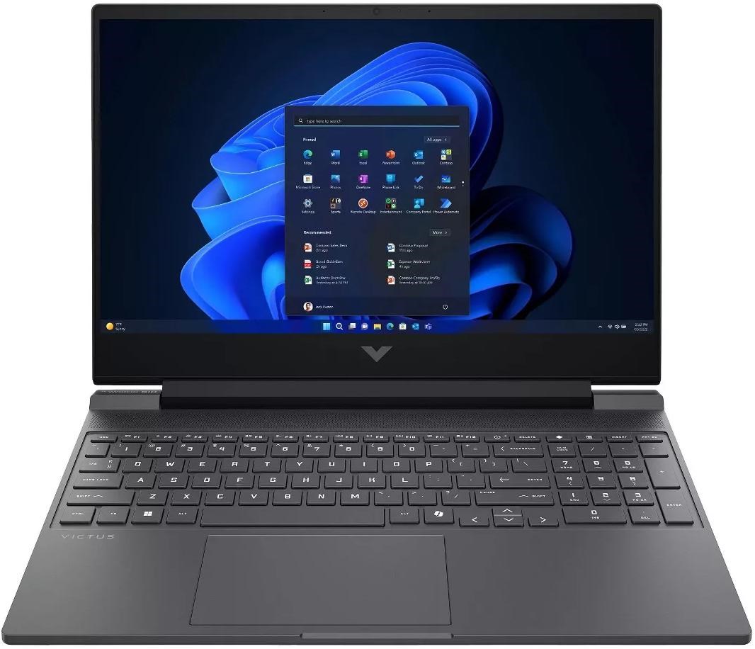 Laptop HP Victus 15-fa2082 (15.6", IPS, Full HD, Intel Core i5-13420H, 16 GB, 512 GB SSD, NVIDIA GeForce RTX 4050, Windows 11 Home, Non-HR tipkovnica, srebrna)