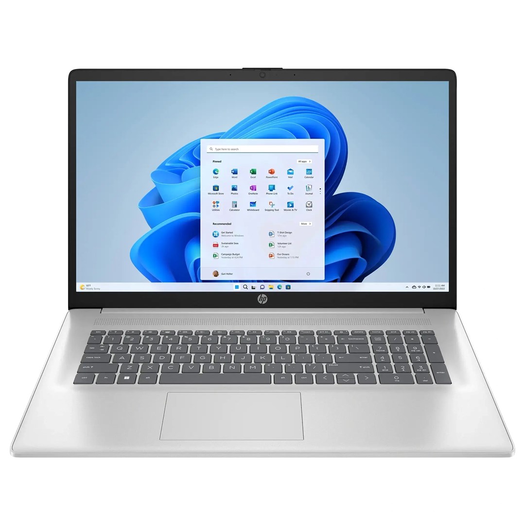 Laptop HP 17-cp3005ddx (17.3", IPS, Full HD, AMD Ryzen 5 7430U, 16 GB, 512 GB SSD, AMD Radeon Graphics, Windows 11, Non-HR tipkovnica, srebrna)-4