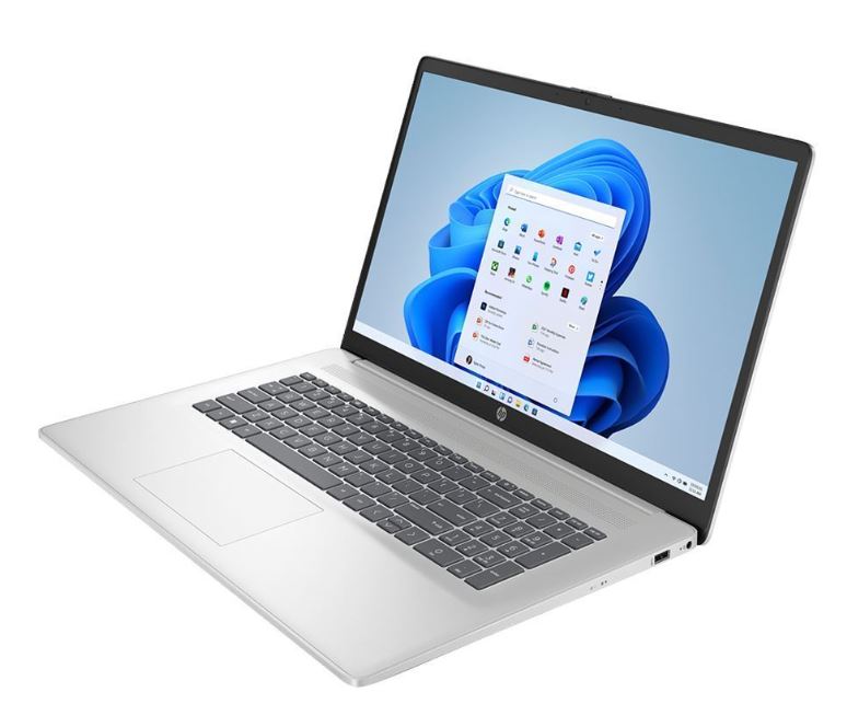Laptop HP 17-cp3005ddx (17.3", IPS, Full HD, AMD Ryzen 5 7430U, 16 GB, 512 GB SSD, AMD Radeon Graphics, Windows 11, Non-HR tipkovnica, srebrna)-1