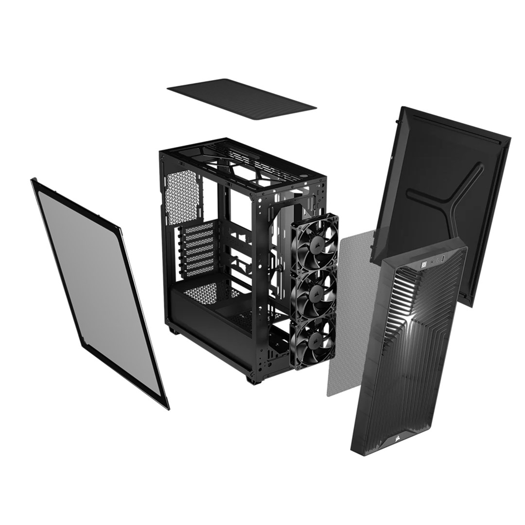 Kućište za računalo CORSAIR 3200D RS AIRFLOW Mid-Tower siva boja-2