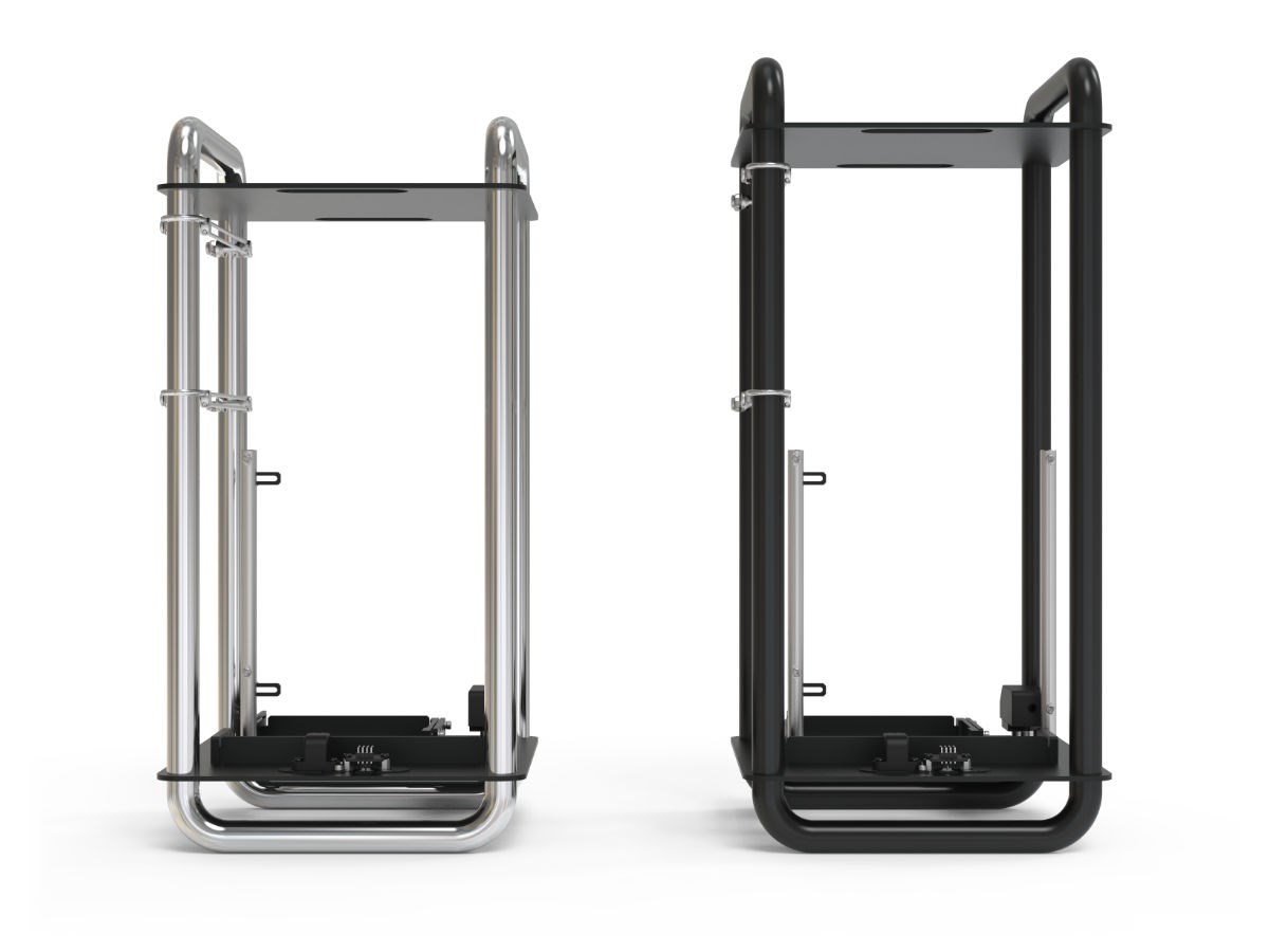 STREACOM DA6 Open Frame Mini-ITX kućište, Chrome boja-2