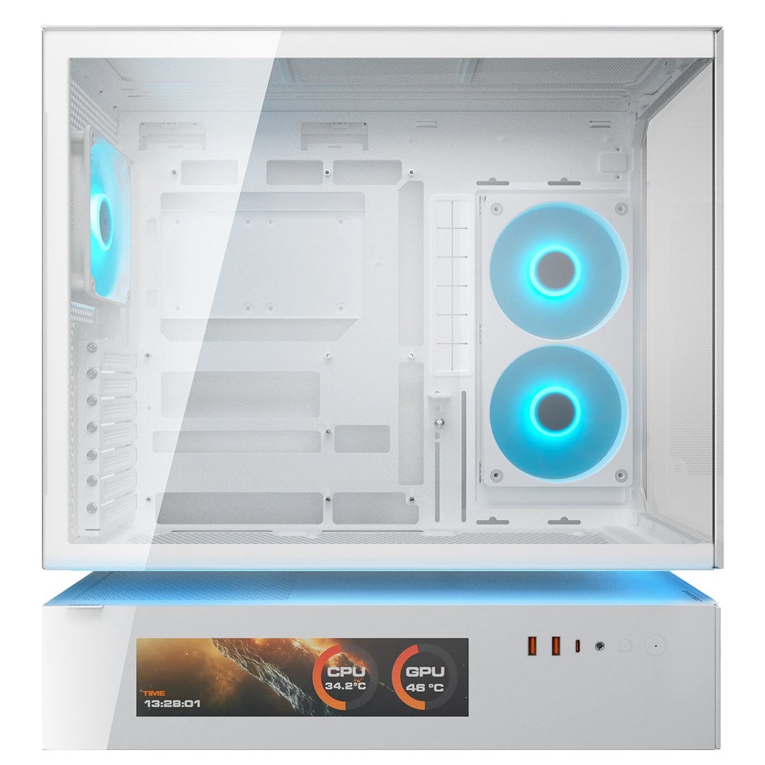PC kućište COUGAR Vision Midi Tower ARGB (LCD, bijela boja)-2