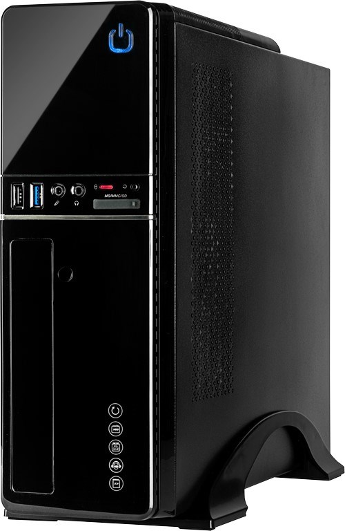 Kućište INTER-TECH IT-607 Desktop s 300W napajanjem, crna boja-1
