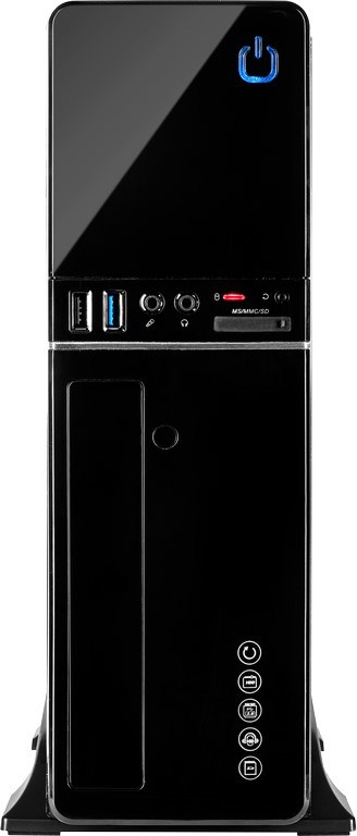Kućište INTER-TECH IT-607 Desktop s 300W napajanjem, crna boja