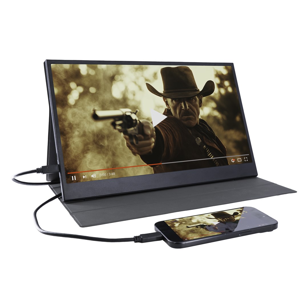 Monitor DENVER PMO-15604 15.6" (IPS, Full HD, 60Hz, prijenosni, crna boja)-6