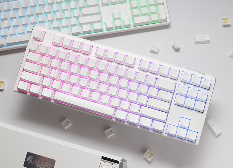 Mehanička tipkovnica DUCKY One 3 Classic TKL Pure White (Cherry MX Clear, DE layout)-3