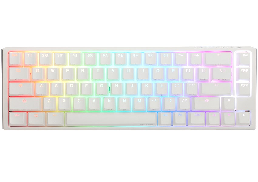 Ducky One 3 Classic Pure White SF keyboard Gaming USB German-0