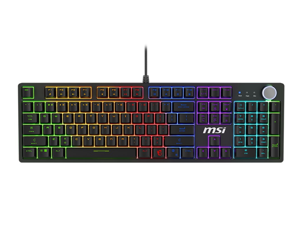 MSI FORGE GK320 RED keyboard Gaming USB QWERTY English Black