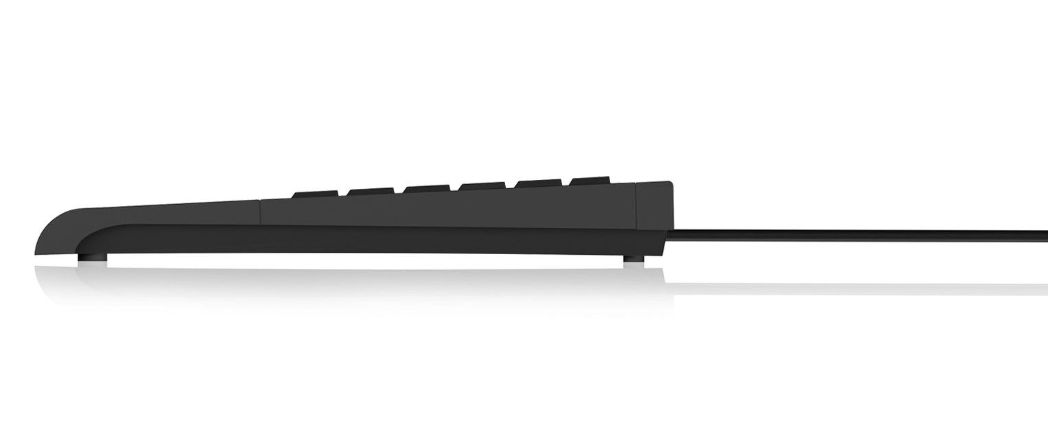 Mini tipkovnica KEYSONIC ACK-3410U, USB, US layout, crna boja-3