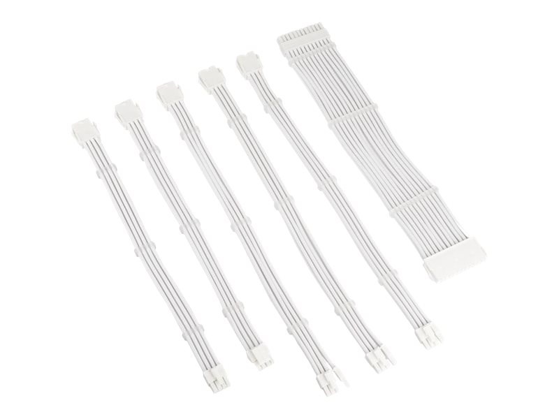 Kolink Core Adept set pletenih produžnih kabela za napajanje, bijeli-1