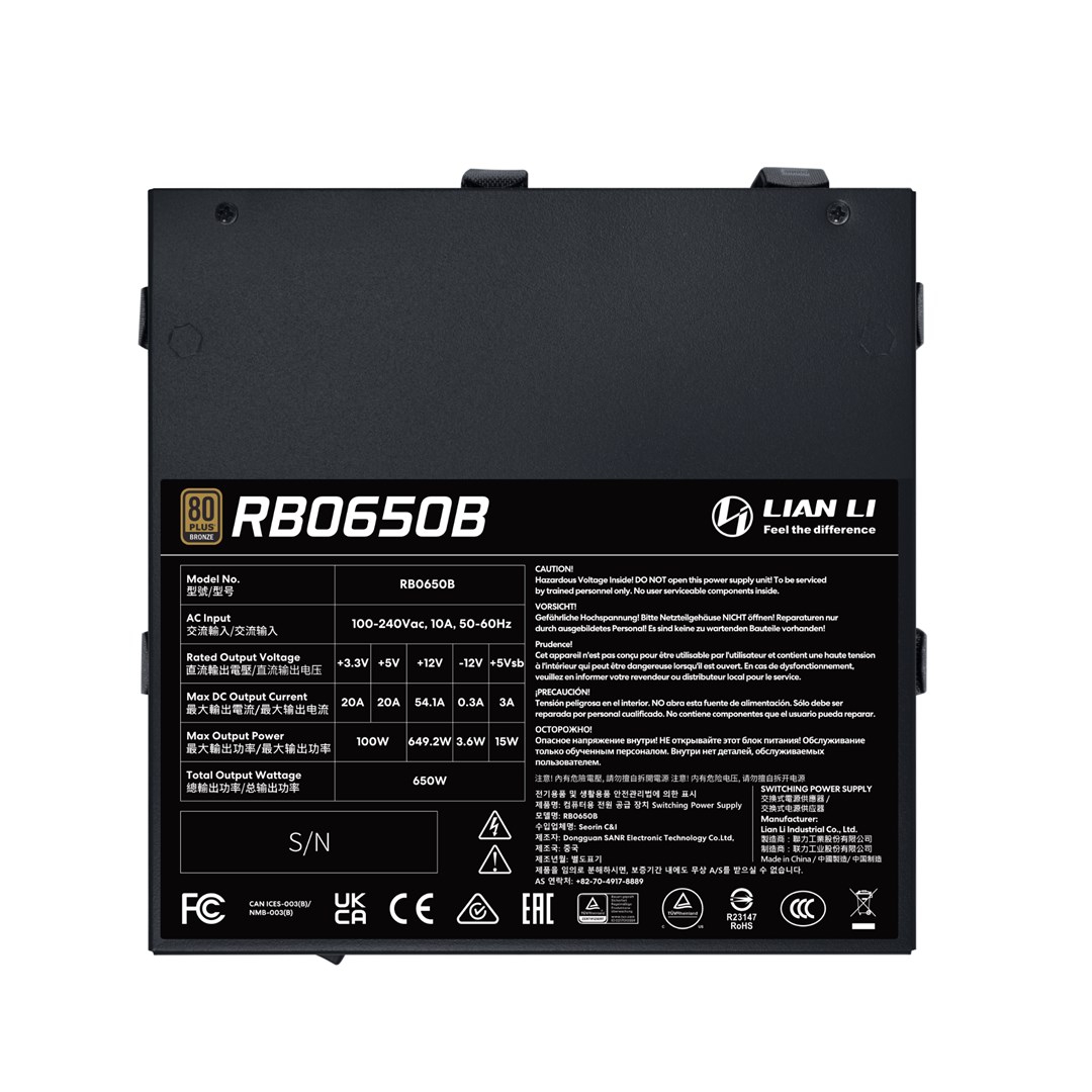 Napajanje za računalo LIAN LI SP650 650W 80 Plus Gold SFX modularno, crna boja-0