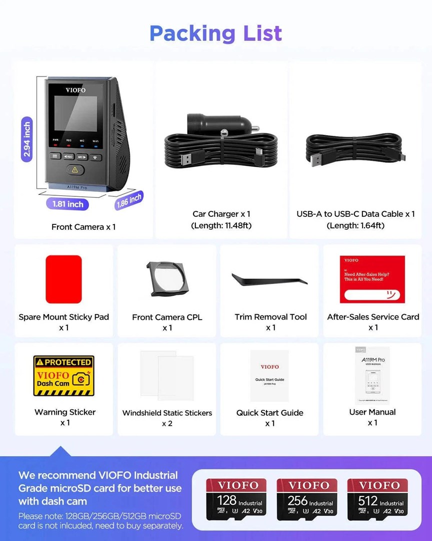 VIOFO A119M Pro video recorder-6