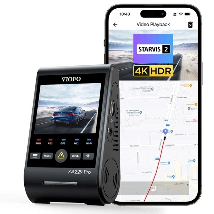 Auto kamera VIOFO A229 PRO 1CH 4K GPS-1