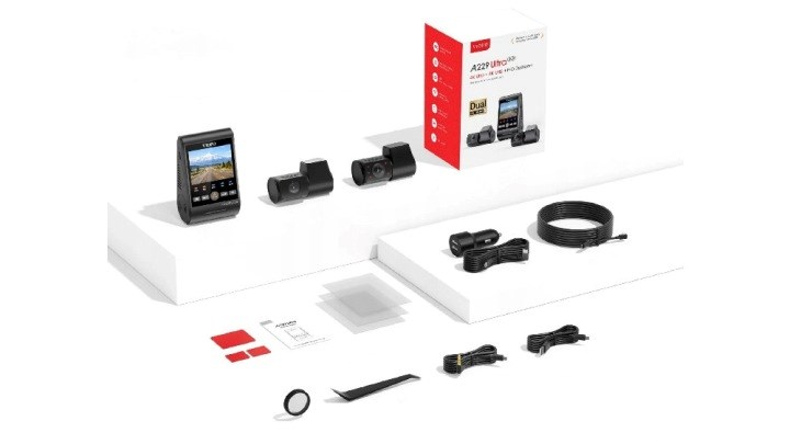 Auto kamera VIOFO A229 ULTRA 3CH-G (4K+2K+4K, GPS, Wi-Fi)-0