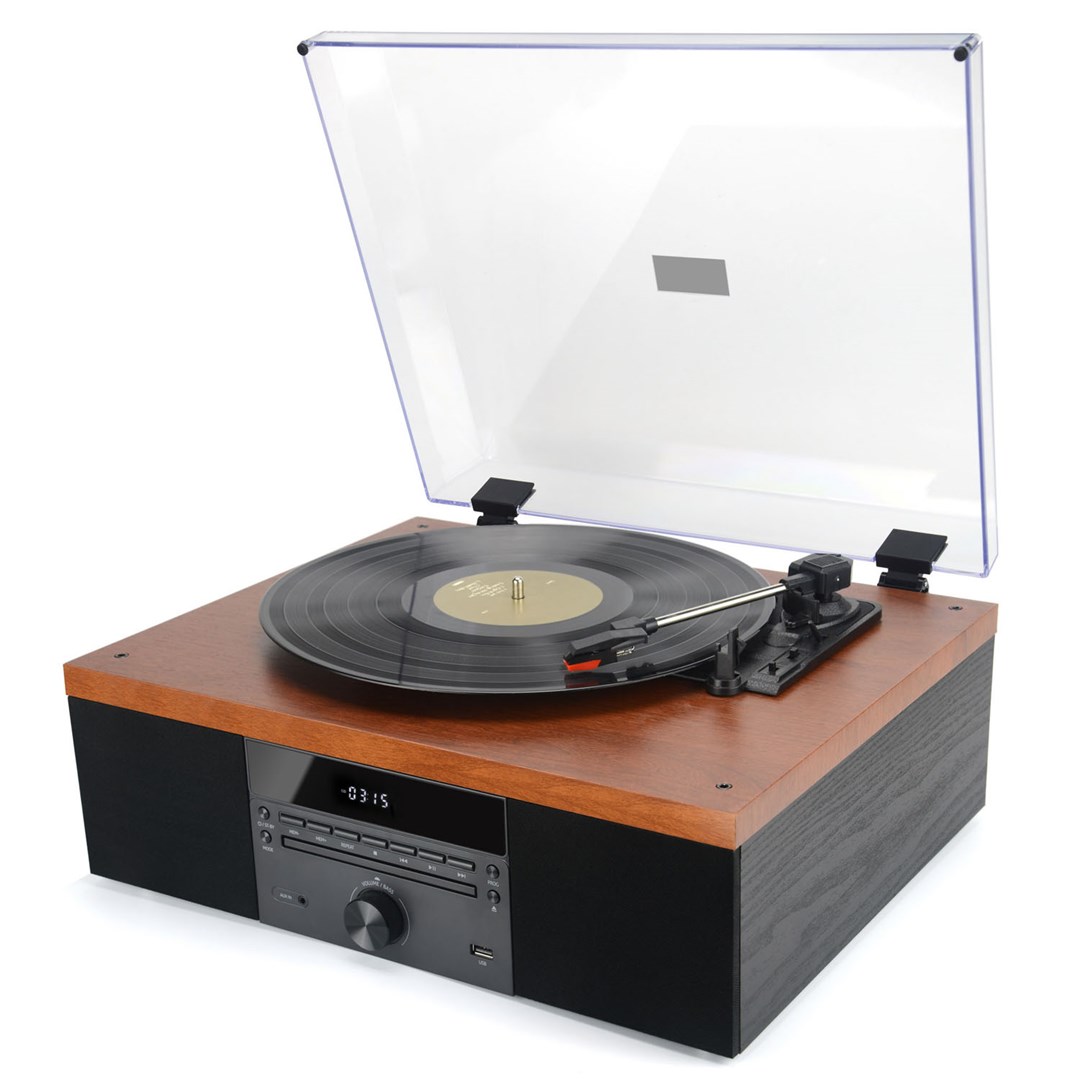 Gramofon AKAI ATT-14BT s Bluetooth, CD i FM funkcijama-0