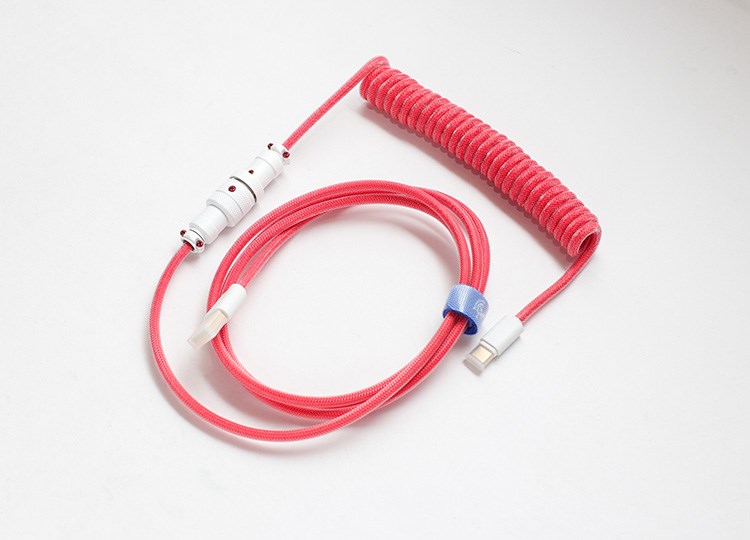 Ducky Premicord USB-A na USB-C kabel, 1.8m, rozi