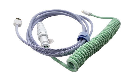 Ducky Premicord USB-A na USB-C kabel, 1.8m, plavo-zeleni