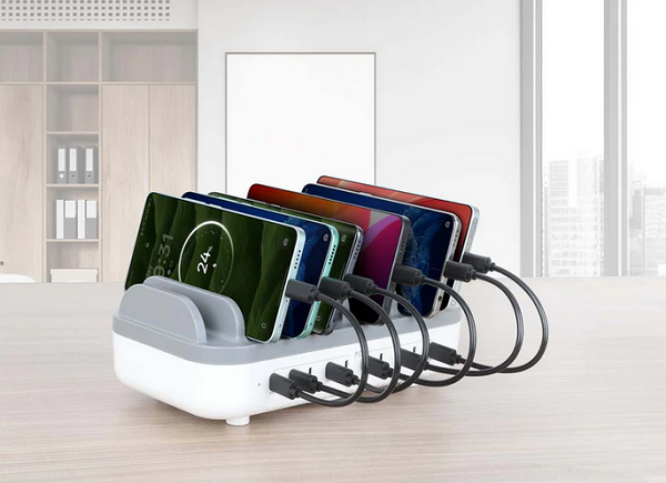 Stanica za punjenje MANHATTAN 10-portna USB-C 200W