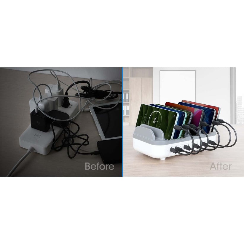 Stanica za punjenje MANHATTAN 10-portna USB-C 200W-3