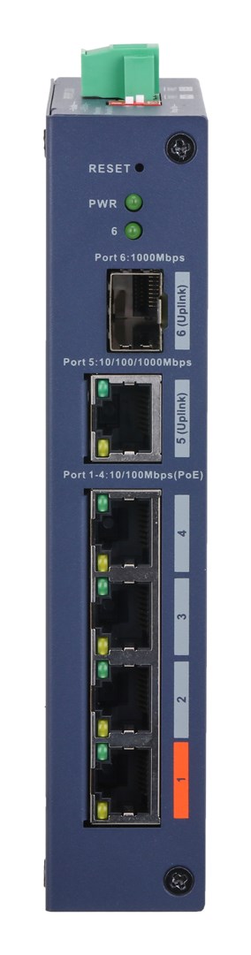 Mrežni switch DAHUA PFS4206-4P-96-V3 (6-portni, 4x PoE, 96W)-1