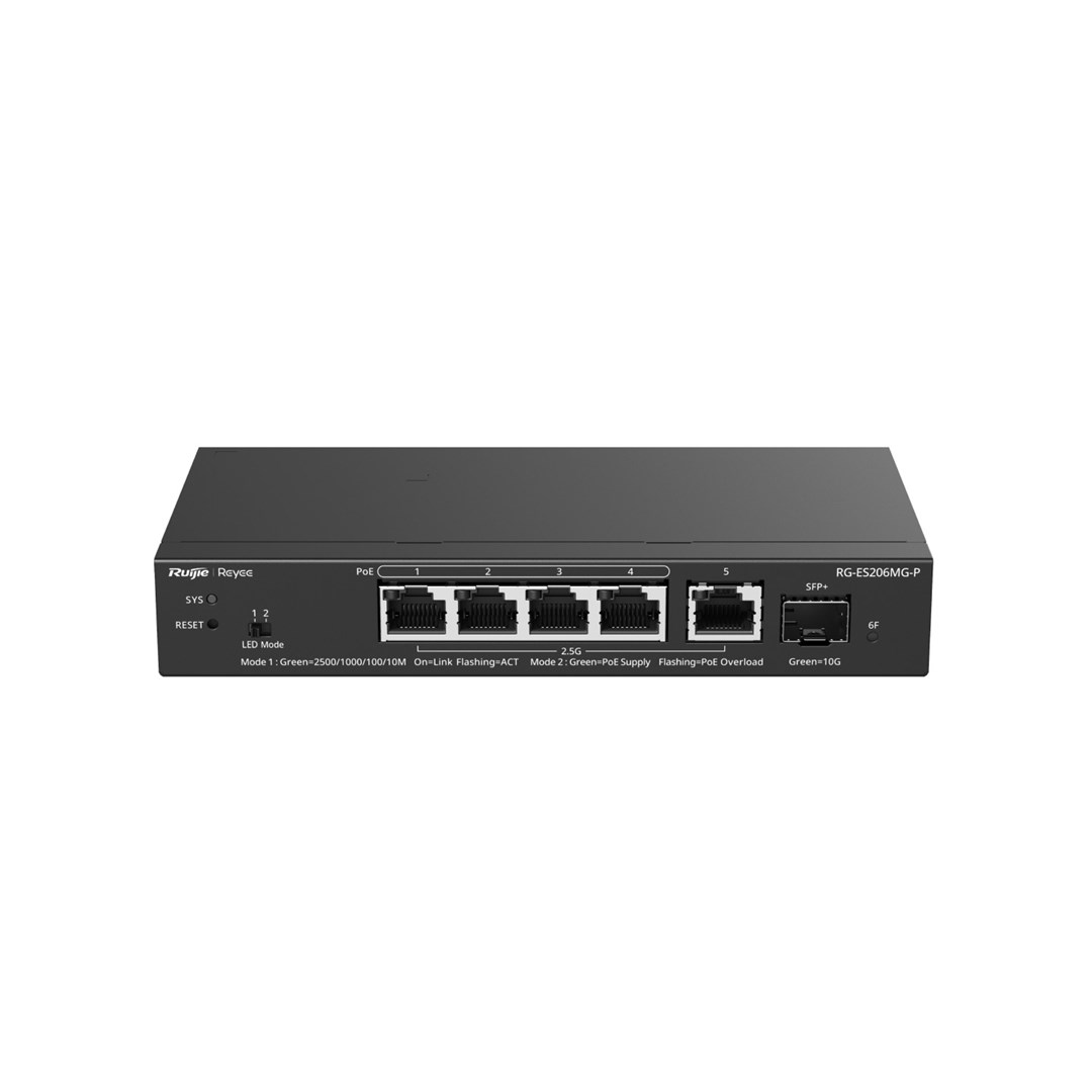 Mrežni switch RUIJIE RG-ES206MG-P (4x 2.5G PoE+, 2x 1G SFP)-2
