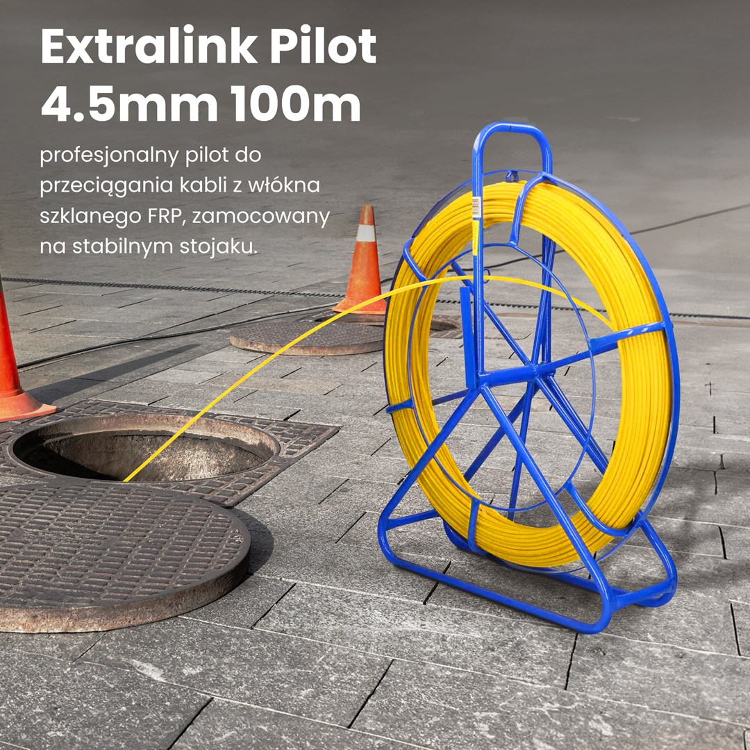 Extralink Pilot sajla za provlačenje kabela 4.5mm 100m-3