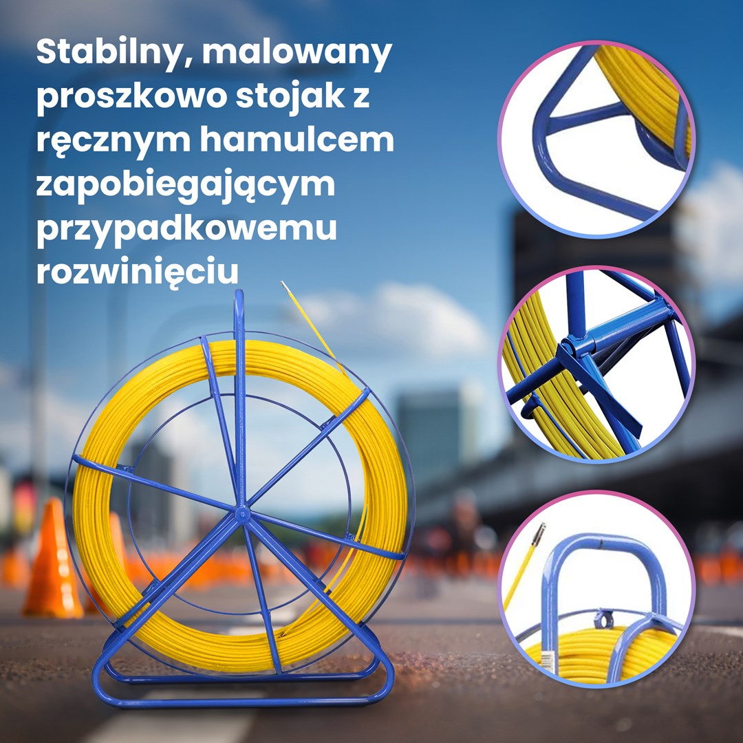 Extralink Pilot sajla za provlačenje kabela 4.5mm 100m-5