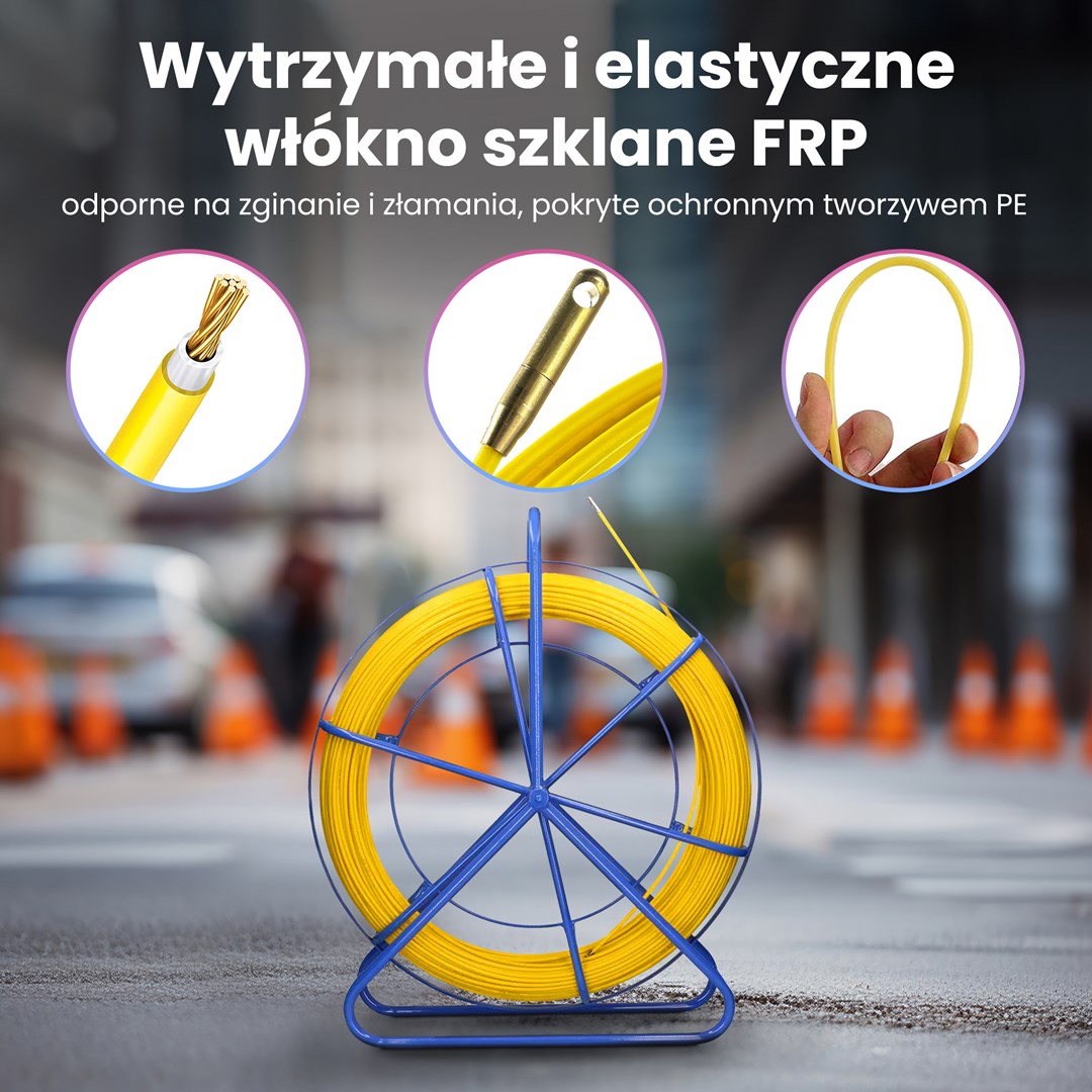Extralink Pilot sajla za provlačenje kabela 4.5mm 100m-4