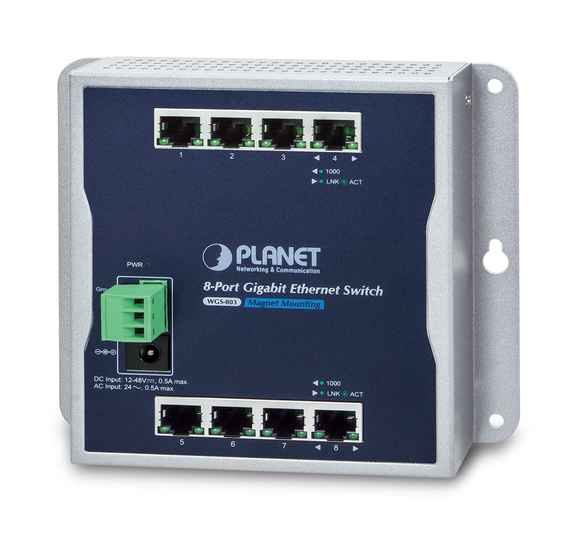 Mrežni switch PLANET WGS-803 (8-portni, Gigabit, Unmanaged)-0