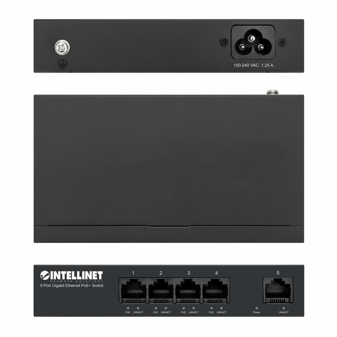 Mrežni switch INTELLINET 561792, 8-portni Gigabit PoE+-4