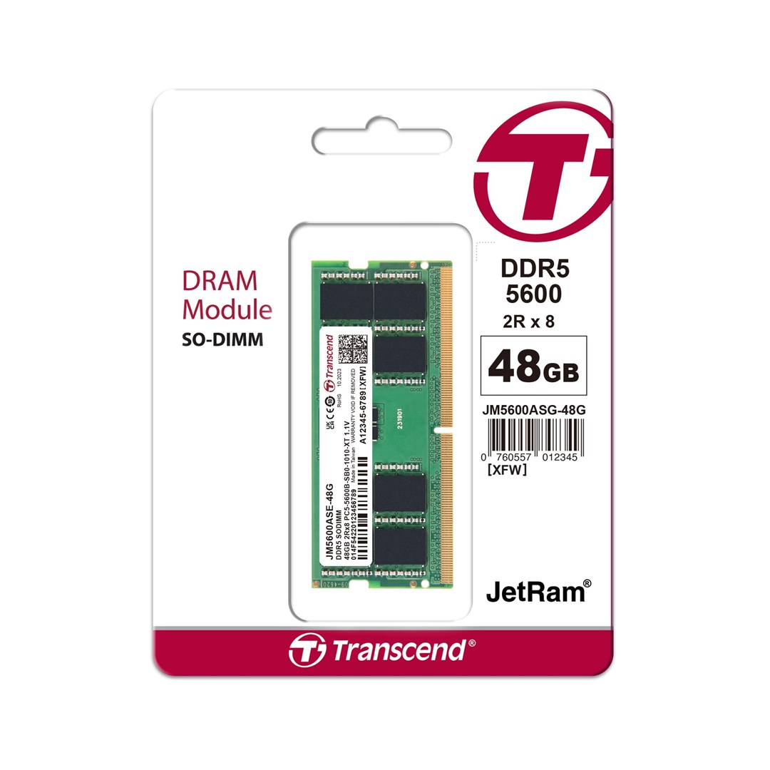 Transcend JetRam 48GB DDR5 5600MHz SO-DIMM memorijski modul-1