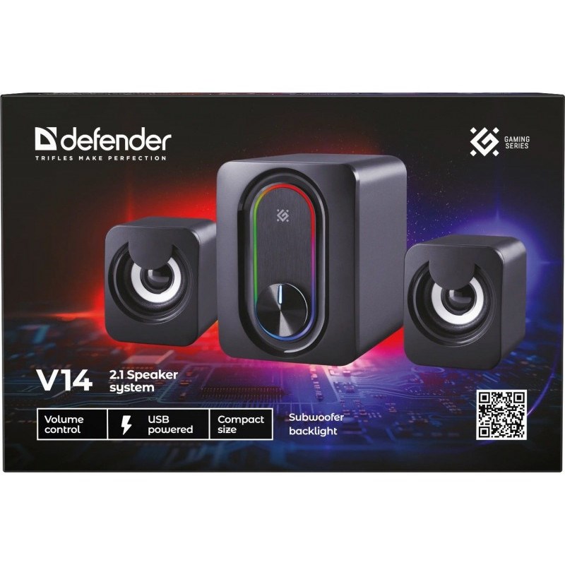 PC SPEAKERS DEFENDER V14 2.1 BLUETOOTH 11W USB-7
