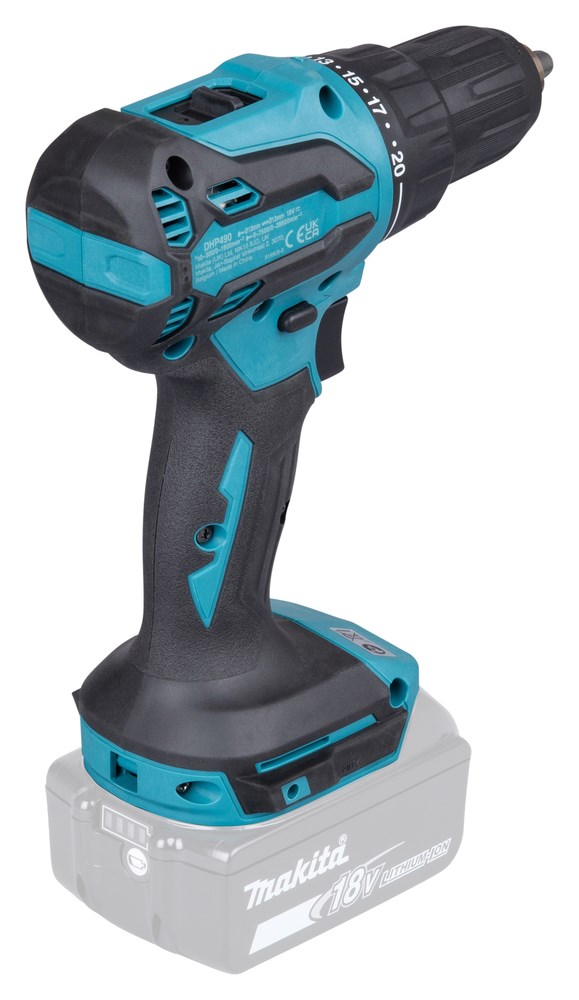 Akumulatorska udarna bušilica-odvijač MAKITA DHP490Z (18V, bez baterije)-2