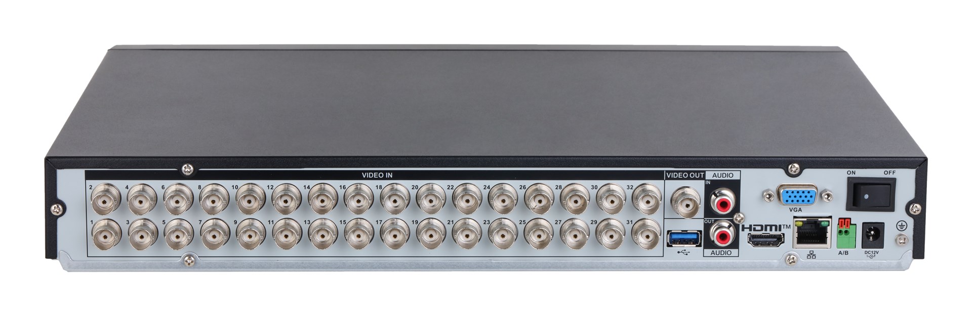 Dahua Technology 32CH Penta-brid 5MP Value/1080P 1U 2HDDs WizSense Digital Video Recorder
