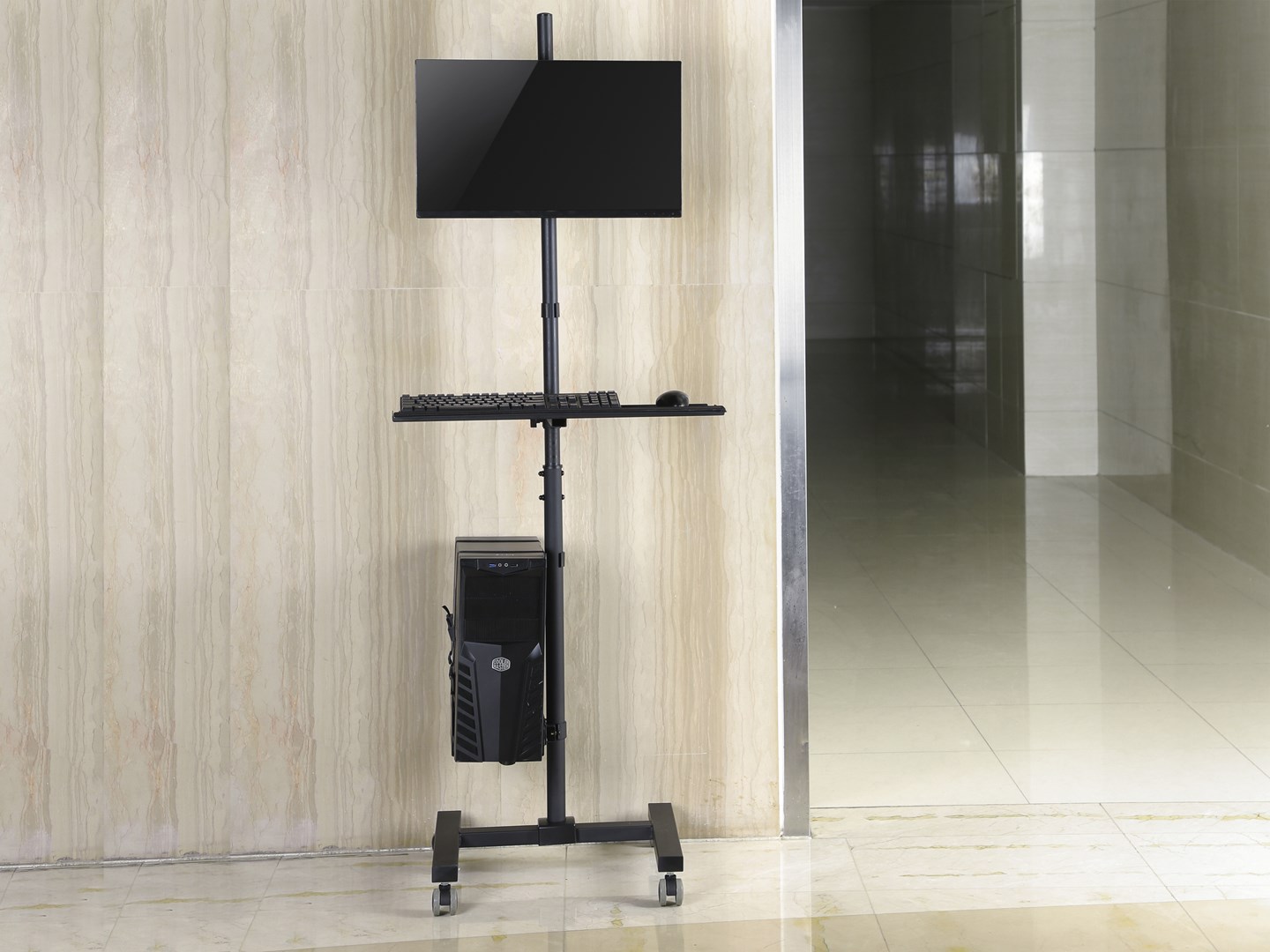 Equip 17"-32" Single Monitor Mobile Workstation-7