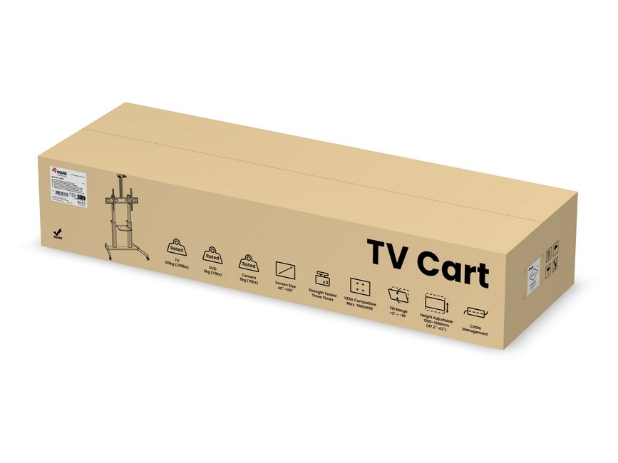 Mobilni stalak za TV EQUIP 133033 (za ekrane 60"-100", do 100 kg)-5