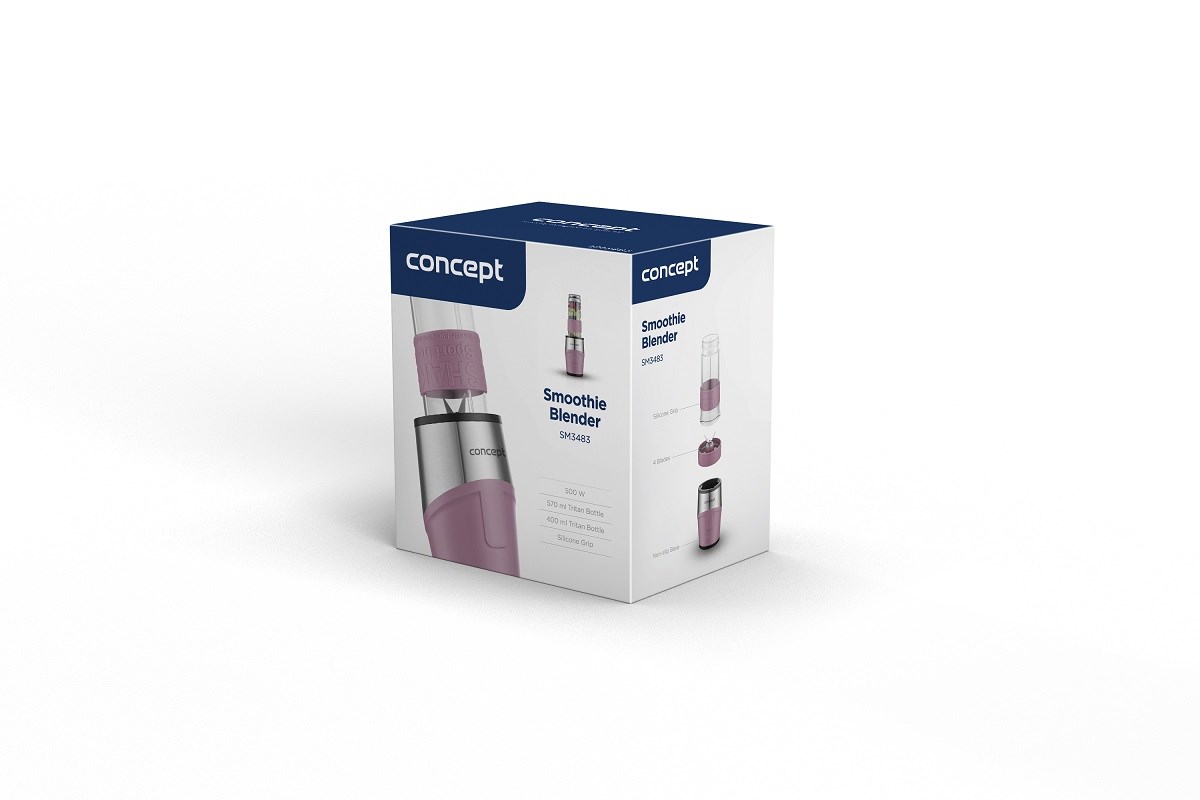 Smoothie blender CONCEPT SM3483 (500W, 570ml, Dusty Rose boja)-6