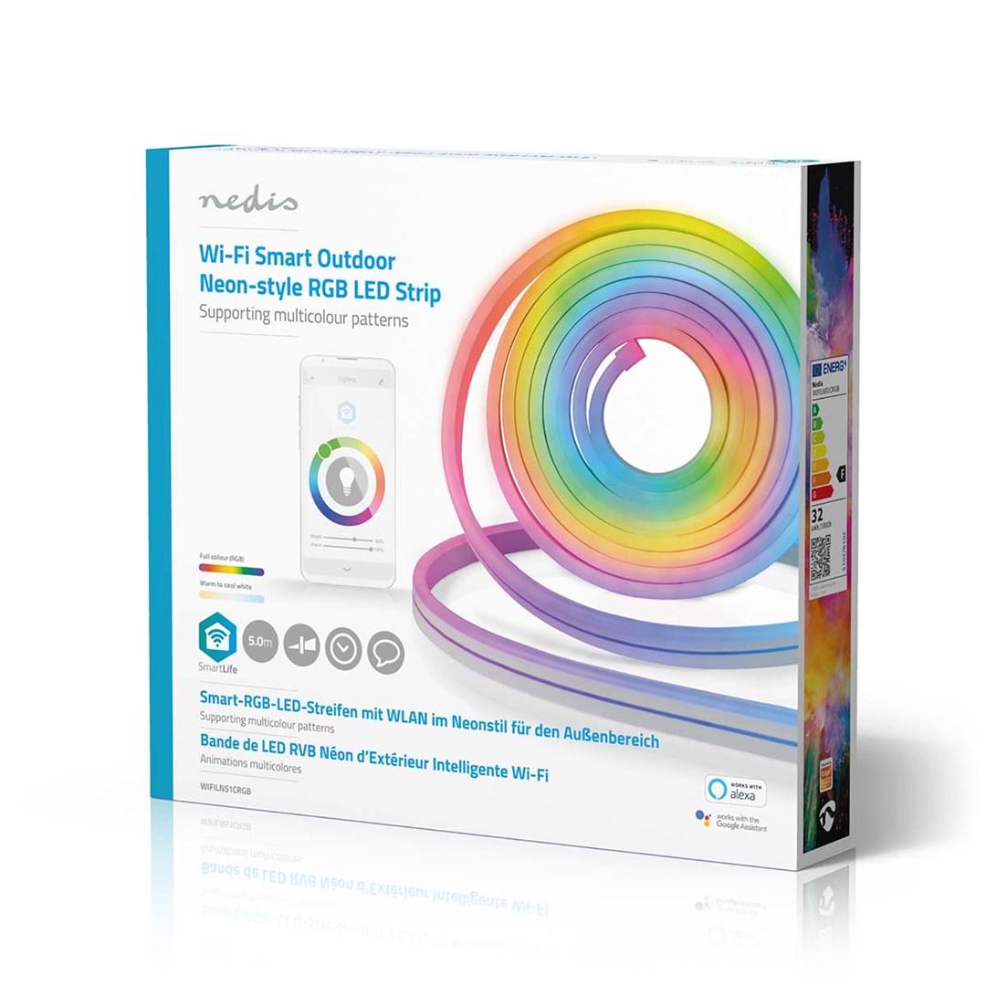 Pametna LED traka NEDIS SmartLife Wi-Fi RGB (5 m)-12