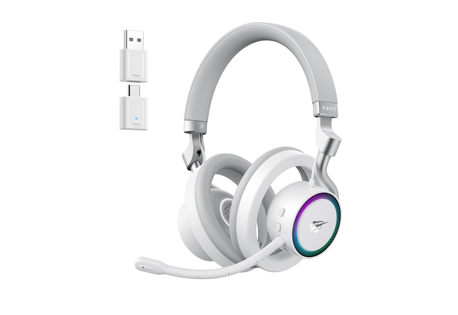 Slušalice HAVIT Fuxi-H8 (Bluetooth, mikrofon, bijela)-3